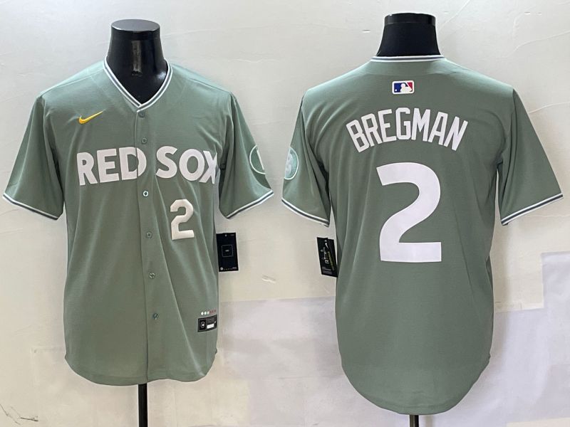 Men Boston Red Sox #2 Bregman Green Joint Name Game Nike 2025 MLB Jersey style 2->boston red sox->MLB Jersey